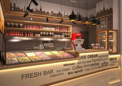 Дизайн проект кафе-мороженого